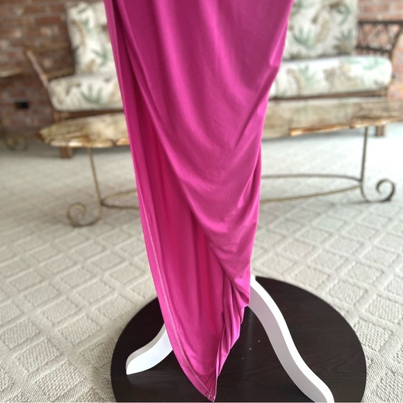 NWT Young Fabulous & Broke Genesis Dress Midi Pink Purple XS Cocktail Wedding - Picture 13 of 15